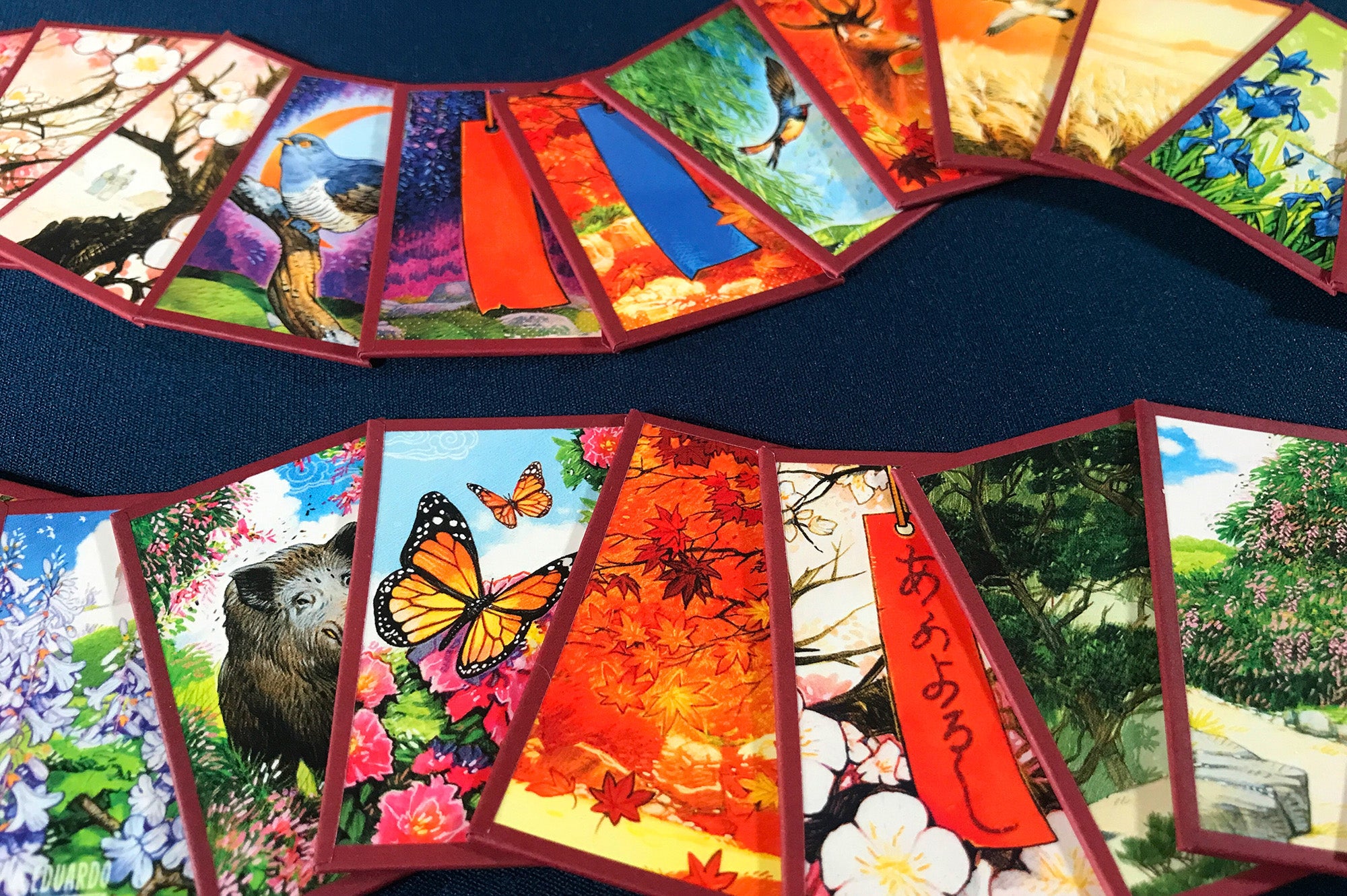 Buy the Limited Edition Deluxe Red Hanafuda Deck – Pencil First Games